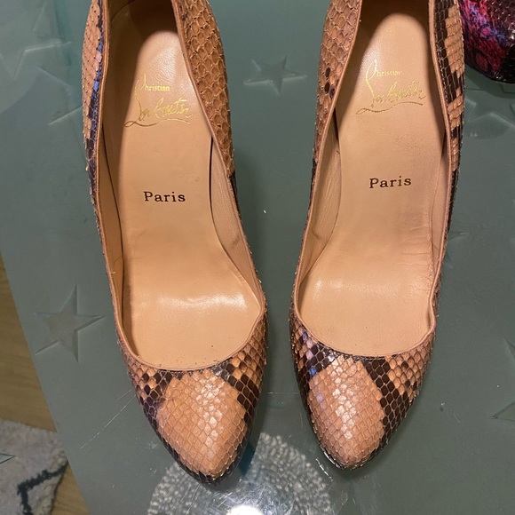 Christian louboutin python skin pumps - Picture 5 of 10